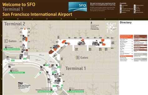 San Francisco International Airport Terminal Map Ontheworldmap