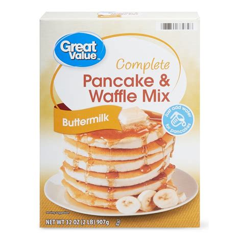 Mezcla Completa Para Panquecas Y Waffles Buttermilk Great Value 907g