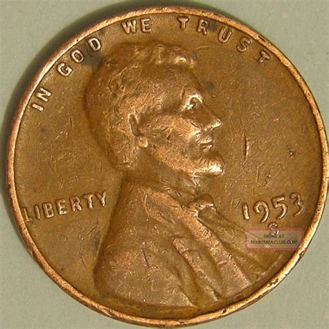 1953 S/s Lincoln Wheat Penny, (rpm 004) Error Coin, Ae 830