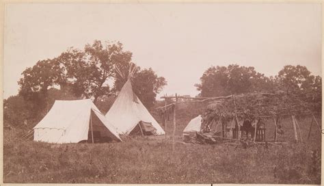 Tipi and Summer Shelter, Kiowa Reservation, Oklahoma | Amon Carter ...