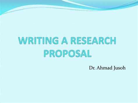 Research Proposal Powerpoint Template