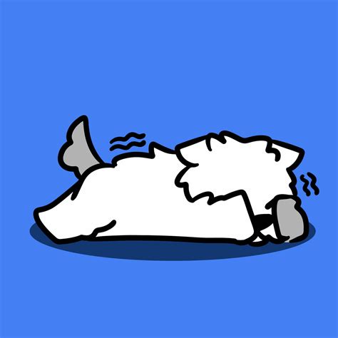 fluffy cute dog afraid moment of fear doodle illustration 45878265