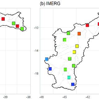 Spatial Distributions Of Mean Annual Precipitation 2000 To 2019 A