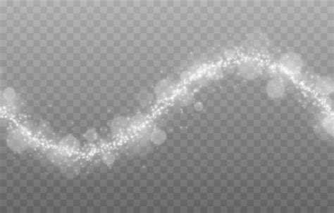 Premium Vector Vector Glowing Dust Trail On Isolated Transparent