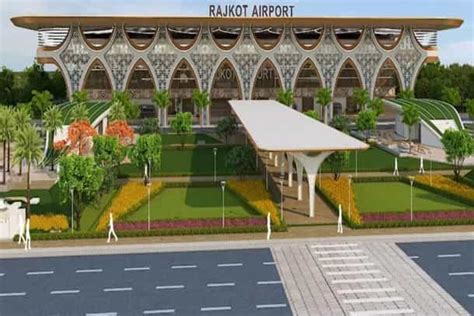 gujarat states largest greenfield airport  hirasar