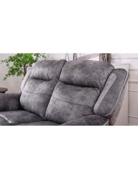 Elliott Manual Recliner Sofa Suite Grey