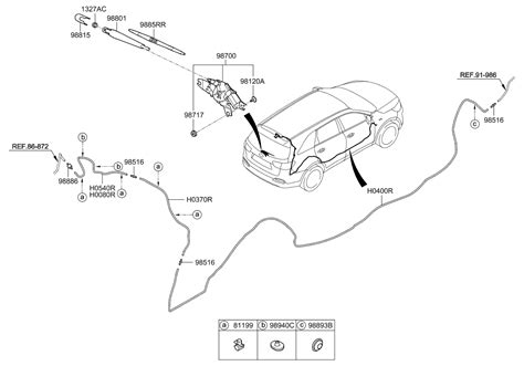 2017 Kia Sorento Rear Wiper And Washer Kia Parts Now