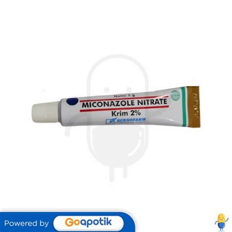 Miconazole Nitrate Bernofarm 2 Cream 5 Gram Tube Kegunaan Efek