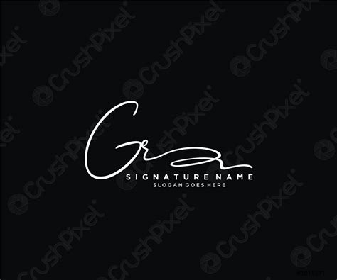 Letter GR Signature Logo Template Vector Stock Vector 3015271