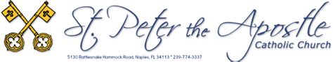 Mass Times - St. Peter the Apostle Catholic Church - Naples, FL