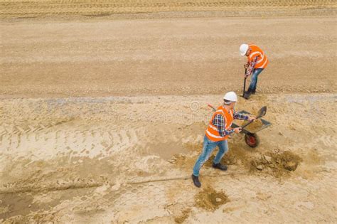 Construction Workers During Their Work Stock Photo Image Of Adult