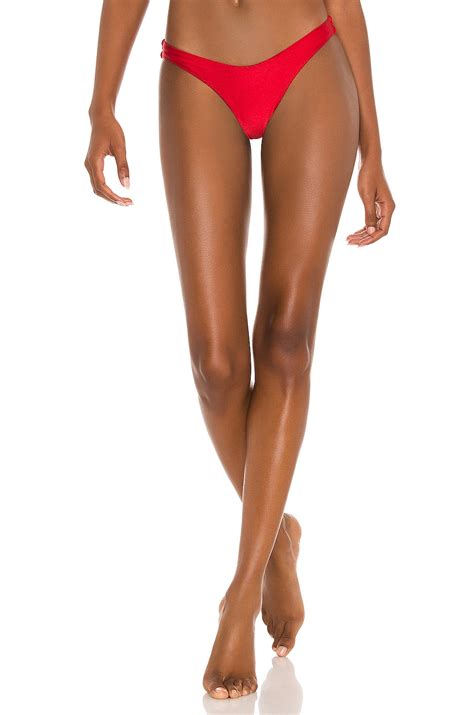 Boamar Saal Bikini Bottom In Red Shimmer Revolve