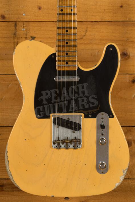 Fender Custom Shop 52 Tele Relic Roasted Maple Neck Nocaster Blonde