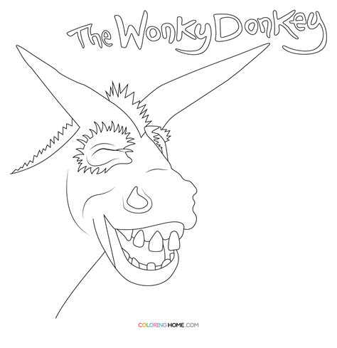 The Wonky Donkey Coloring Pages Coloring Nation