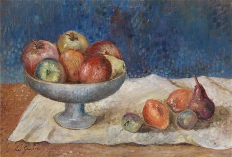 Léo Gausson Nature morte aux pommes MutualArt