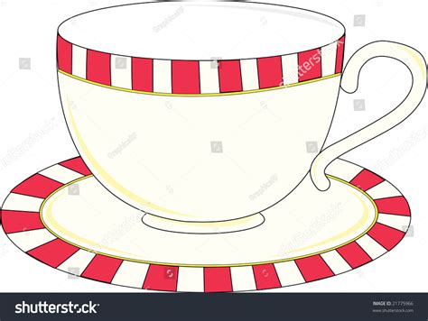 Illustration Of A Tea Cup And Saucer - 21775966 : Shutterstock