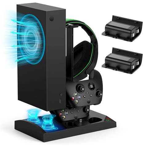 MENEEA Charger Stand With Cooling Fan For Xbox Series S Console