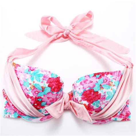 Bikini Halter Lazo Flores Multicolor Spanish SheIn Sheinside