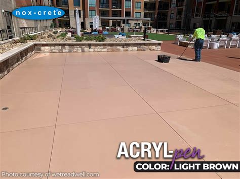 Exterior Concrete Stain Acryl Pen Seals And Stains Horizontal Surfaces