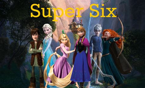 The Super Six Rise Of The Frozen Brave Tangled Dragons Fan Art