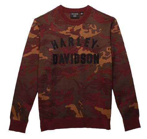 Vm L Harley Davidson Sweatshirt Staple Camo Rot L Im