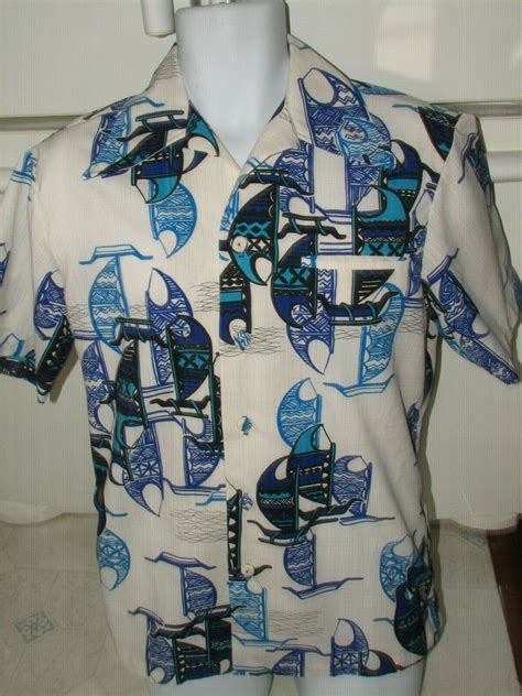 Pacific Isle Hawaiian Shirt 1970s Vintage Cloth Butt Gem