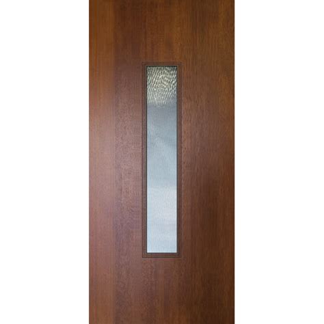 ESWDA 32x80 Exterior Mahogany 80in Malibu Contemporary Door W Textured