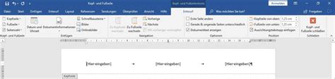 So funktionieren Kopf und Fußzeile in Microsoft Word