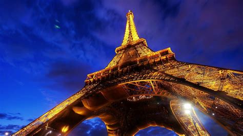 Tour Eiffel De Paris La Nuit Photo Hd Fonds D Cran Aper U