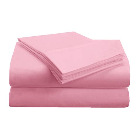 Wrinkle-Resistant Striped Microfiber Sheet Set Pink / Cal King ...