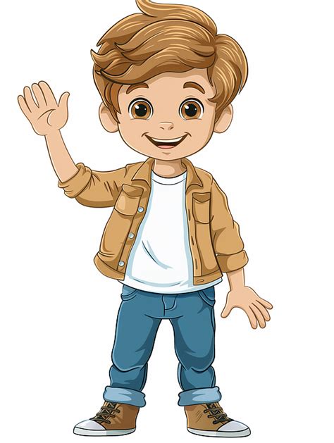 Download Boy, Cartoon, Waving. Royalty-Free Stock Illustration Image ...