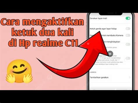 Cara Mengaktifkan Ketuk Layar Kali Di Hp Realme C Youtube