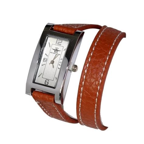 Montre Bracelet Cuir Double Tour