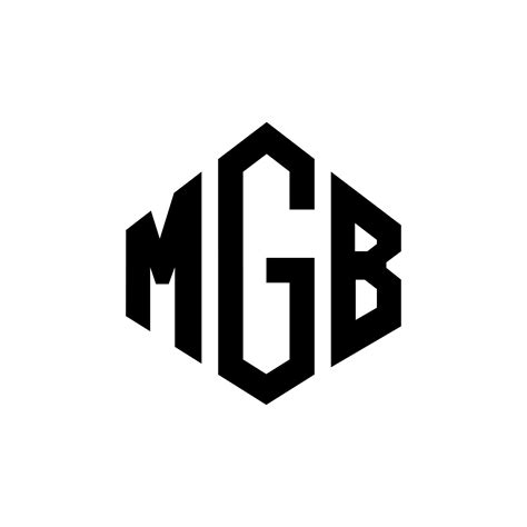 MGB letter logo design with polygon shape. MGB polygon and cube shape ...