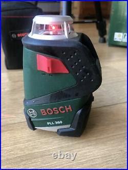 Bosch PLL 360 Cross Line Laser Level Bag Tripod VGC Self