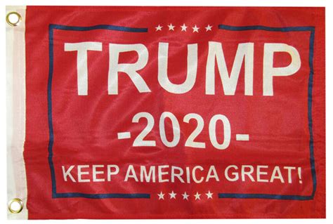 Red President Donald Trump 2020 Keep America Great Flag 3x5