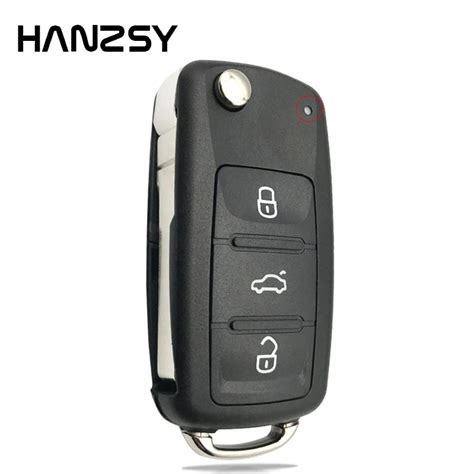 Buttons Flip Folding Key Shell Fob For Vw Volkswagen Golf Polo Jetta