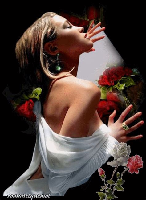 Amour Passion Mujeres Mujer Mujer Con Flores