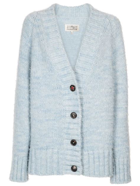 Alpaca Blend Knit Cardigan Maison Margiela Women Luisaviaroma