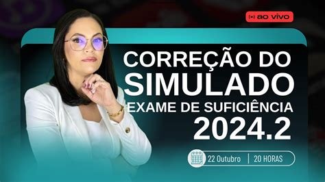 Simulado Para Exame De Sufici Ncia Cfc Corre O Youtube