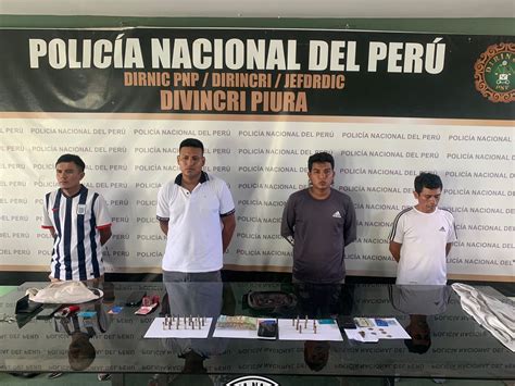 Piura Detienen A Presuntos Integrantes De La Banda Los Malditos De La