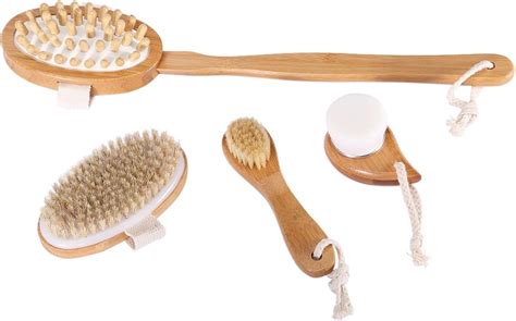 Amazon 5 Pack Dry Brushing Body Brush Set Body Brush Long Handle