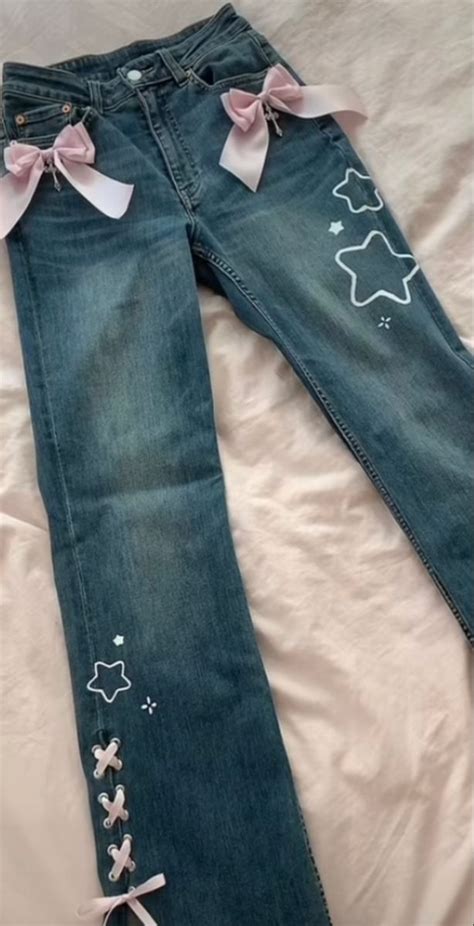 Custom Jeans Diy Custom Clothes Cute Fashion Diy Fashion Fashion