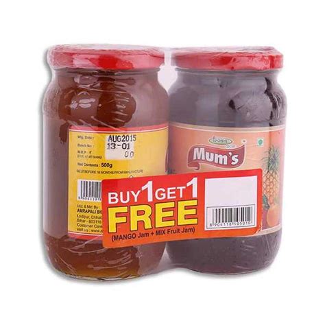 Mum S Mango Jam Mix Fruit Jam 2x500g