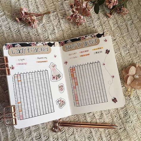 20 Best Bullet Journal Period Tracker Layout and Spread Ideas