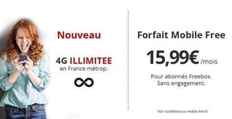 Free Mobile Le Forfait G Illimit Euros Mois