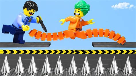 Stretching Body Through Booby Trap Lego Police Prison Break Youtube