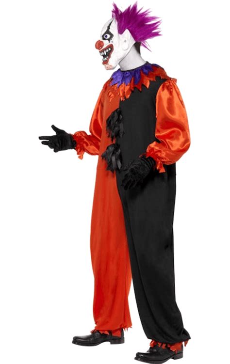 Adult Sinister Bo Bo The Clown Costume Uk