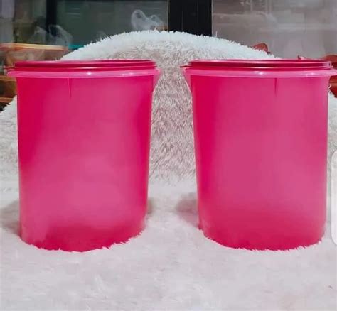 TUPPERWARE GIANT CANISTER 8 4 LITER WARNA MERAH 1PCS TOPLES JUMBO