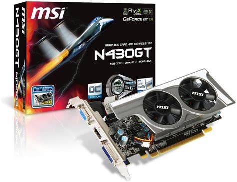 Msi N430gt Md1gd3oclp Geforce Gt 430 1 Gb Gddr3 Tarjeta Gráfica